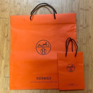 Authentic Hermes Shopping Bags